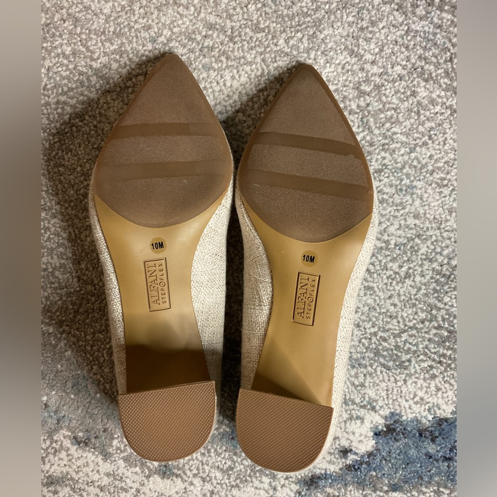 Alfani Step & Flex Jensonn Block Heel Pumps in Textured Linen - Size 10 - Picture 11 of 16